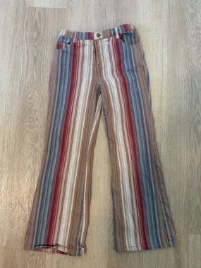 Vintage Y2K La SENZA Girl Multicolor Striped Pants Size M (8)